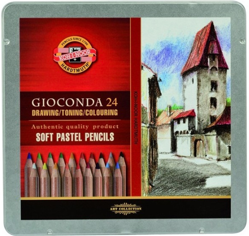 Gioconda Soft Pastel Pencils Set of 24 Turners Art Supplies